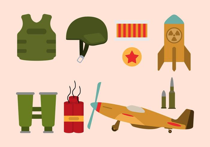 Flat World War Vectors