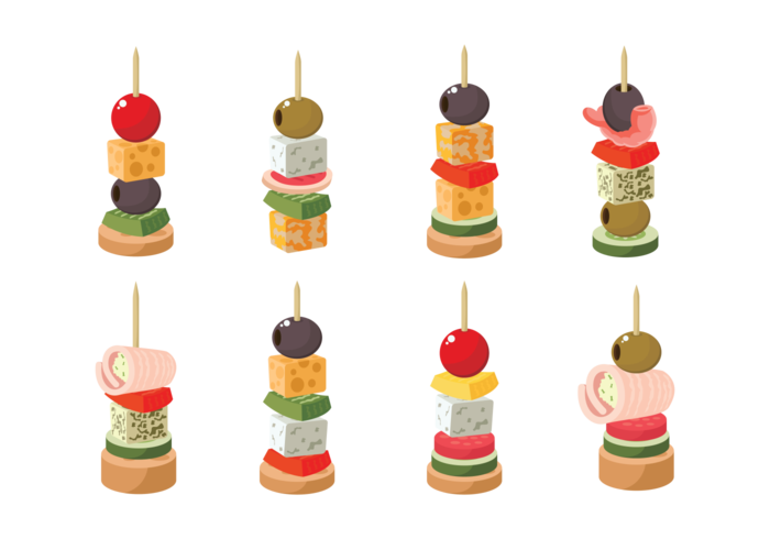 Canapes Iconos Vector