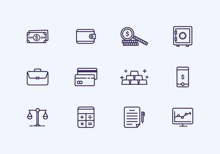 Outline Finance Icon vector