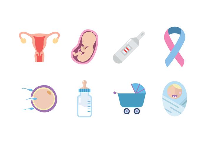 Maternity Icon Set vector