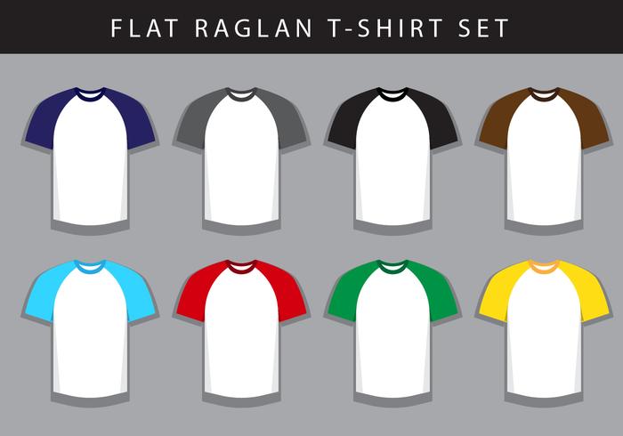 Camiseta de Raglan vector