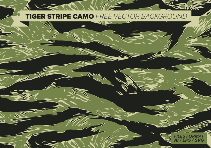 Tiger Stripe Camo Stencil Printable