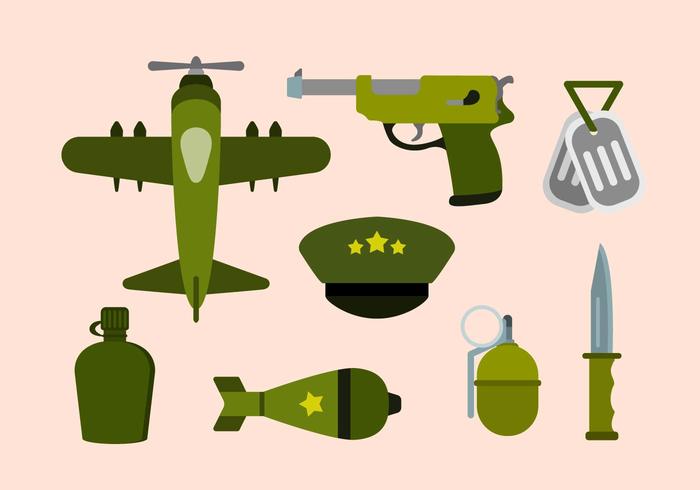 Flat World War Vectors