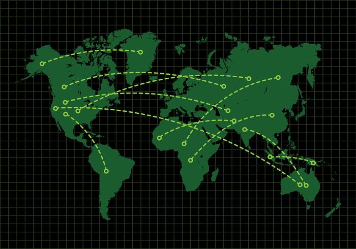 Mapa mundi vectorial vector