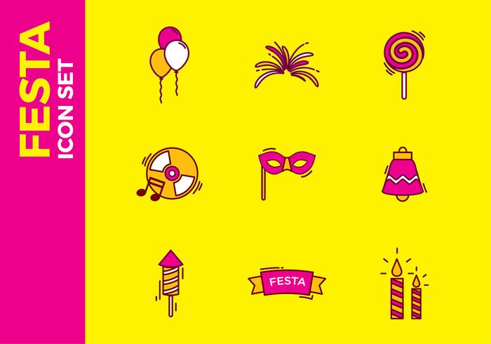 Festa Icon Free Vector