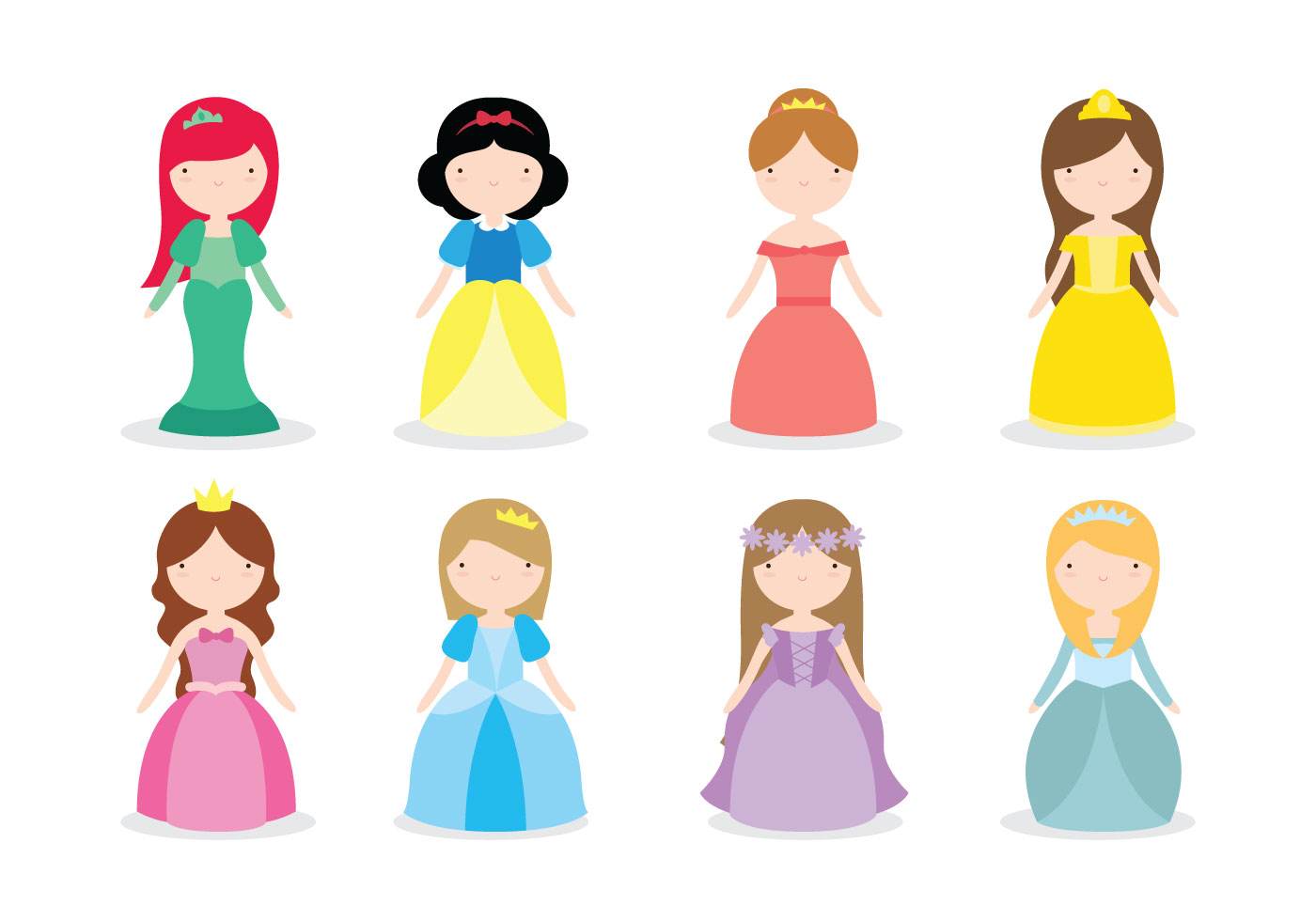 Download Disney Princess Vectors - Download Free Vector Art, Stock ...