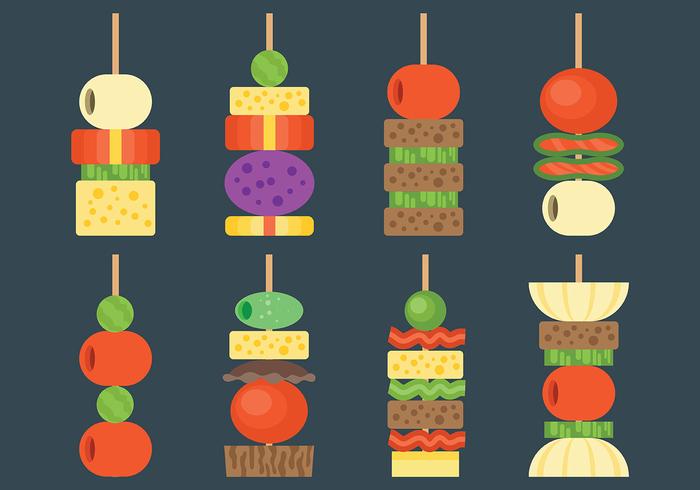 Free Canapes Icons Vector