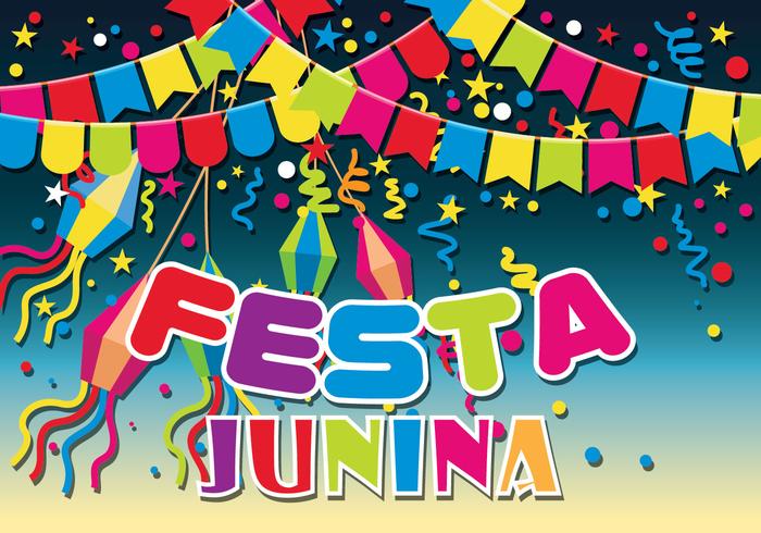 Ilustración vectorial Festa Junina vector