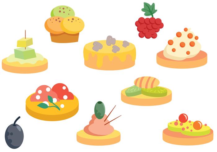 Free Finger Food Vectors Free Finger Food Vectors