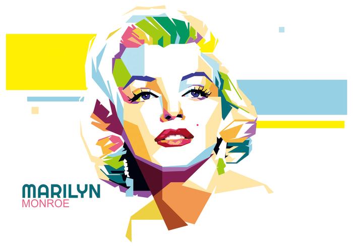 Marilyn Monroe vector WPAP 142298 Vector Art at Vecteezy