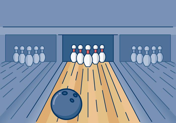 Bowling Arena Illustration vector