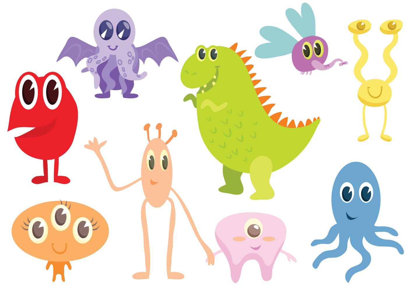 Download Free Monsters Vectors 142342 - Download Free Vectors, Clipart Graphics & Vector Art