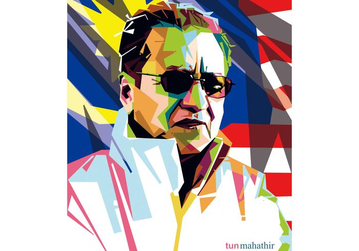 Tun Mahathir WPAP Vector