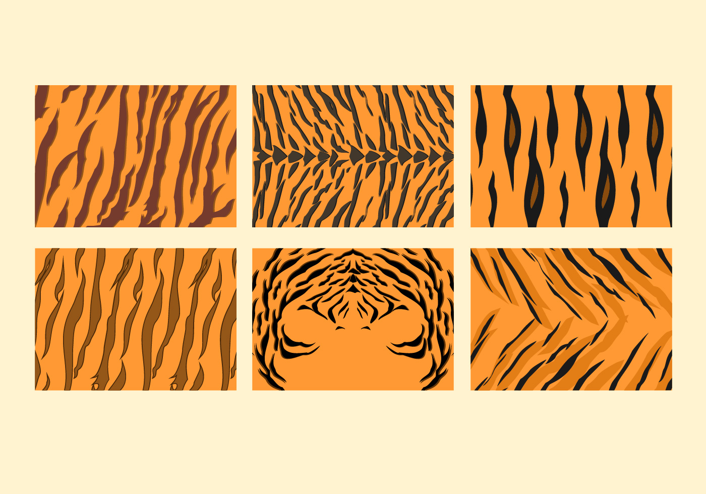 Tiger Stripe Stencil Printable