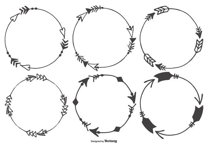 Download Hand Drawn Arrow Frames Collection 142477 - Download Free Vectors, Clipart Graphics & Vector Art