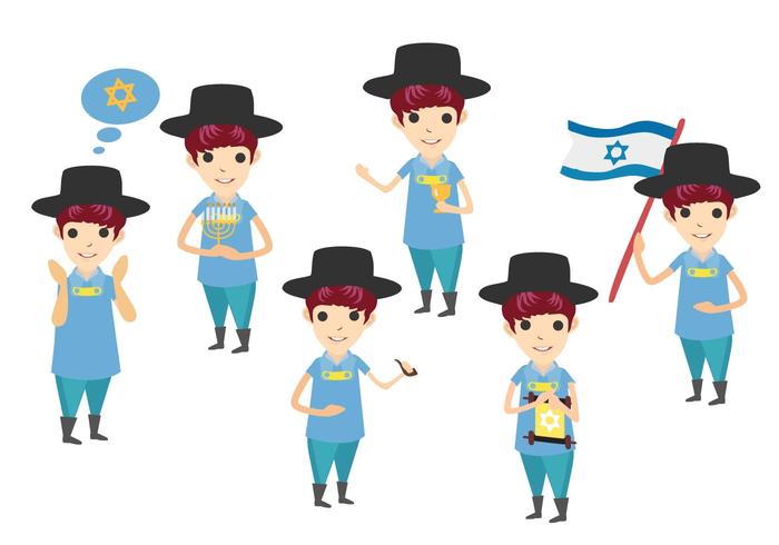 Jewish Character Vectors