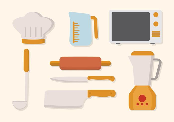 Flat Kitchen Utensil Vector