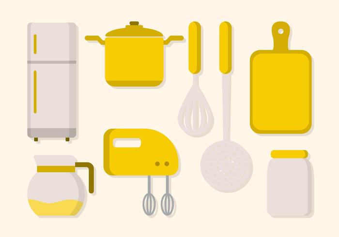 Flat Kitchen Utensil Vector