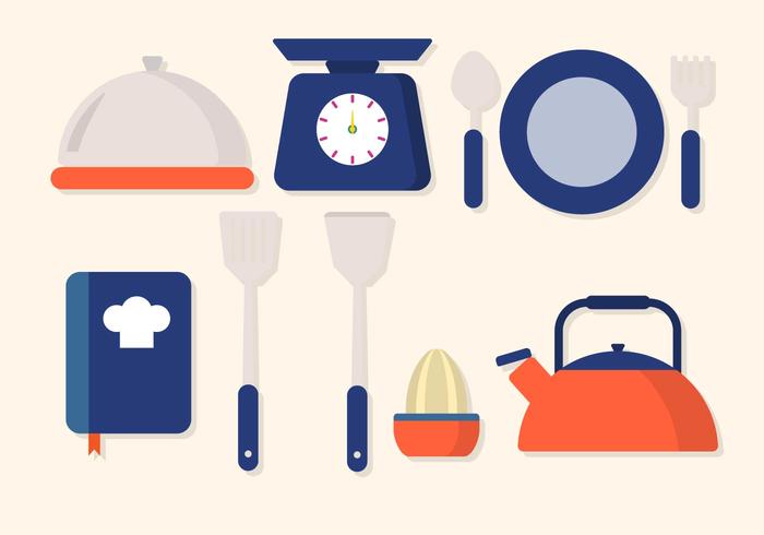Flat Kitchen Utensil Vector