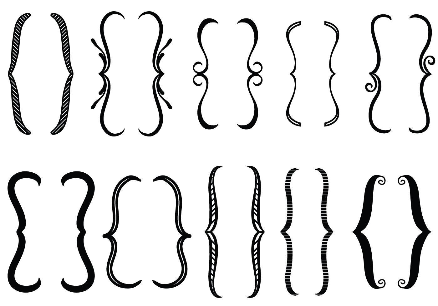 Free Elegant Brackets Vectors 142558 Vector Art at Vecteezy