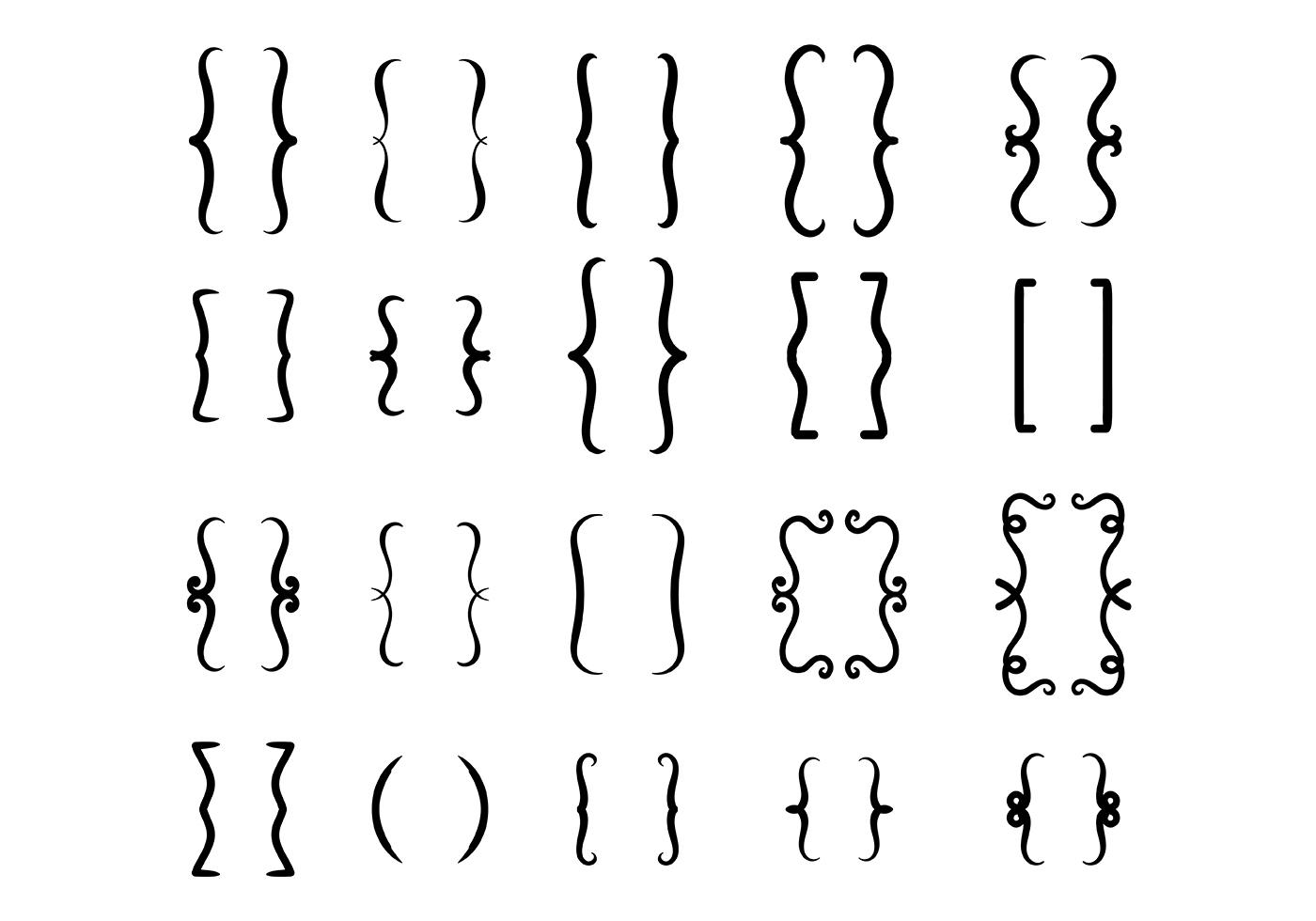 Bracket Icon Vector 142559 Vector Art at Vecteezy