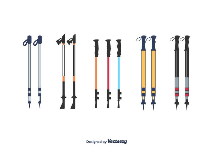 Nordic Walking Poles Vector Nordic Walking Poles Vector