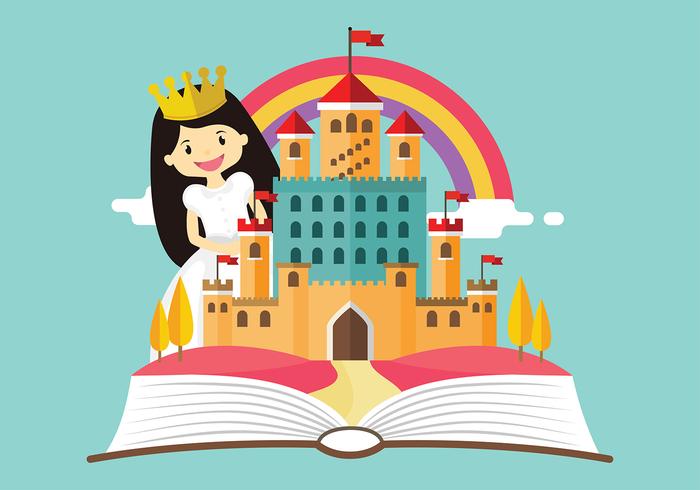 Princesa Story Cartoon Free Vector