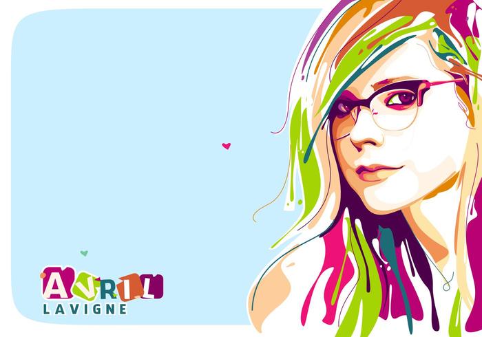 Avril Lavigne Vector Popart Portrait Avril Lavigne Vector Popart Portrait