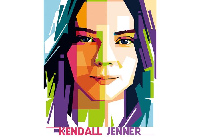 Kendall Jenner Vector WPAP