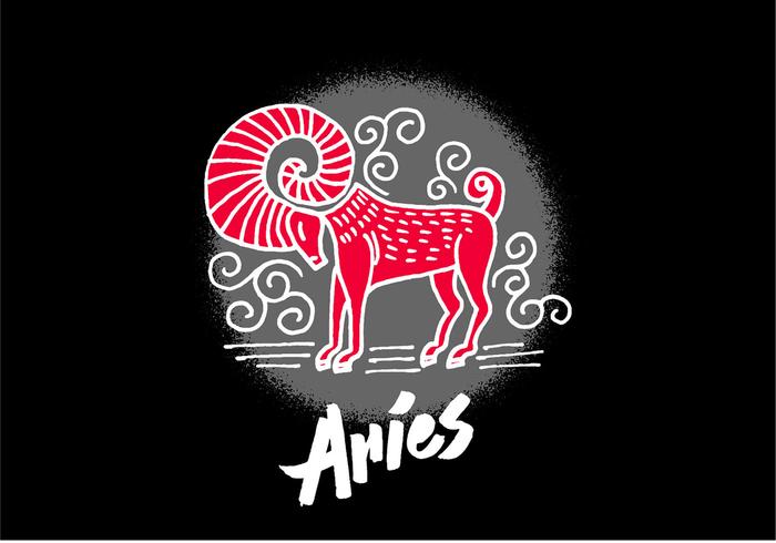 Aries símbolo del zodiaco vector