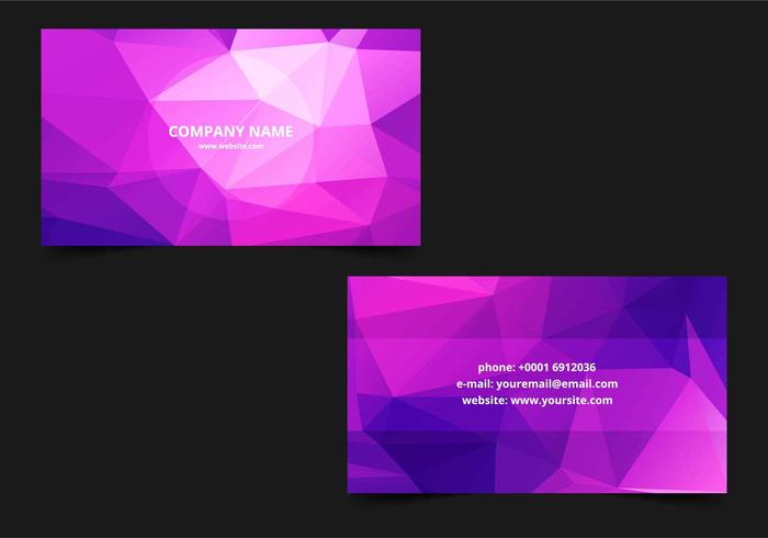Free Vector Polygonal Business card Template