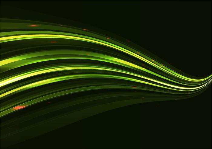 Free Vector Shiny Green Wave Background