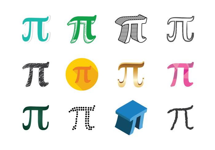 Vector del símbolo del pi