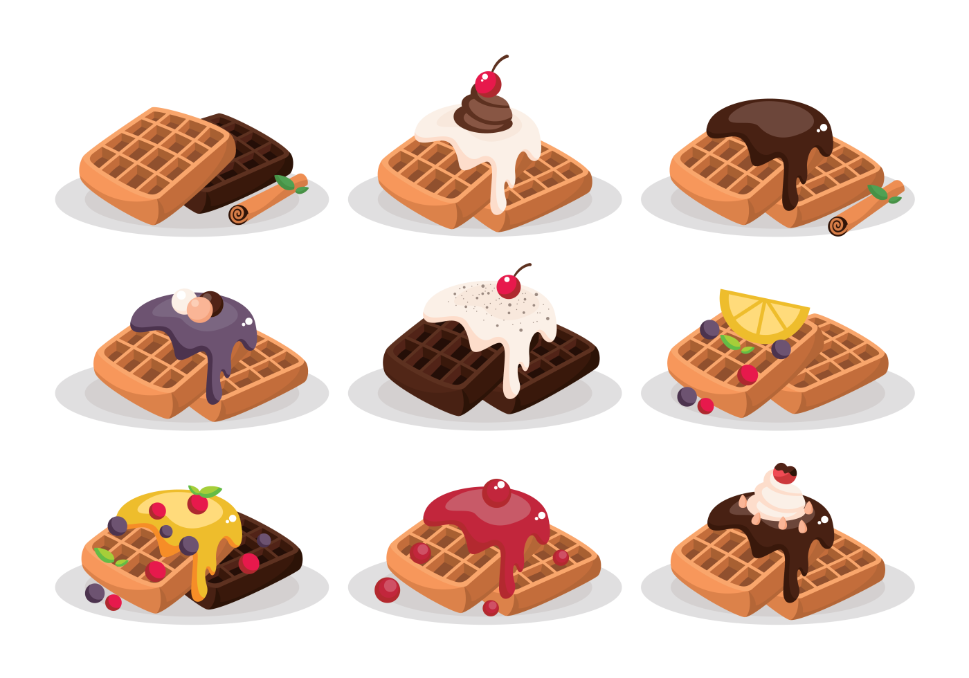 Waffle Vector Art, Icons, and Graphics for Free Download