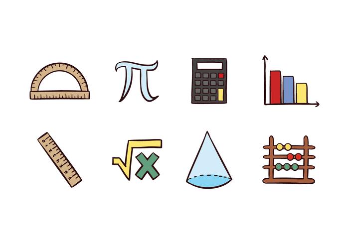 Free Mathematic Icons vector