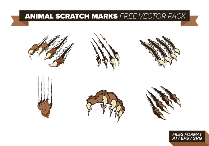 Animal Scratch Marks Free Vector Pack Animal Scratch Marks Free Vector Pack