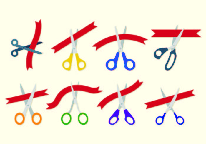 Ribbon Cutting Vectors
