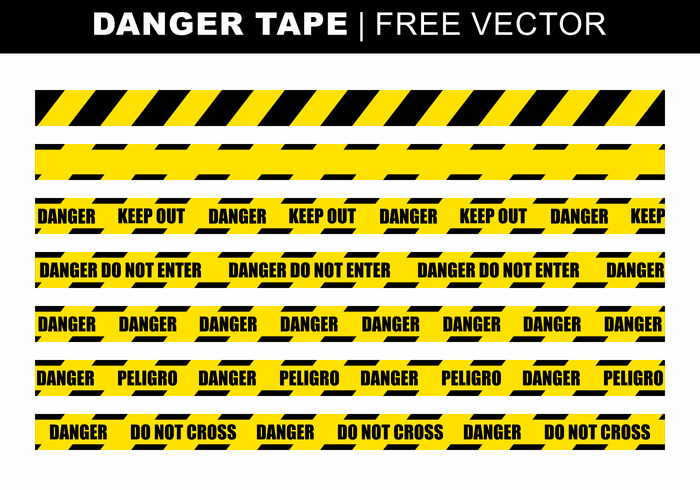 Danger Tape Free Vector