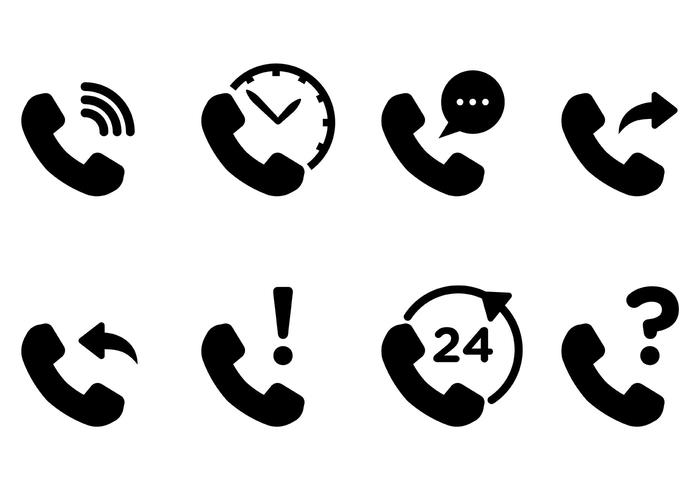 Tel Icons Vector