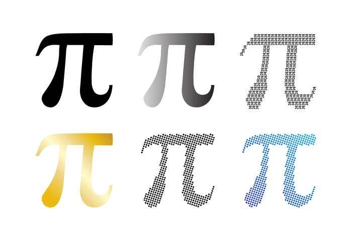 Conjunto de vectores de símbolo de pi