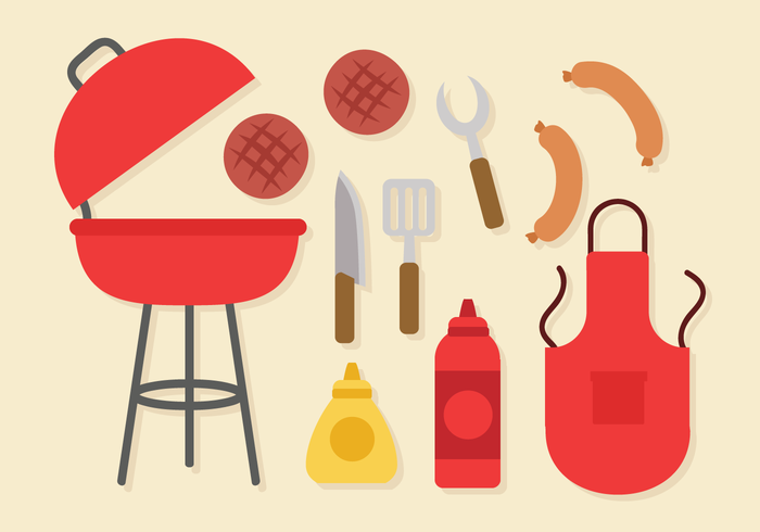 Free Barbecue Elements Vector
