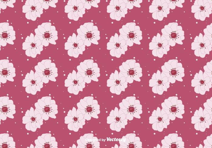 Peach Blossom Floral Background vector