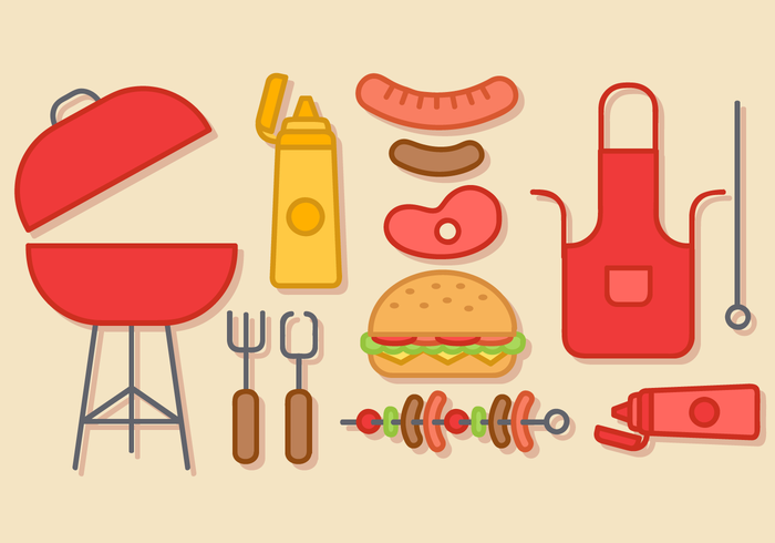 Free Barbecue Elements Vector