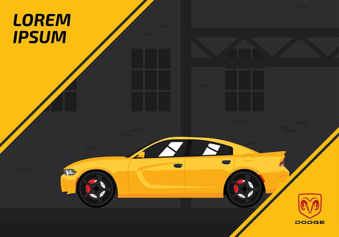 Dodge Charger Template Free Vector