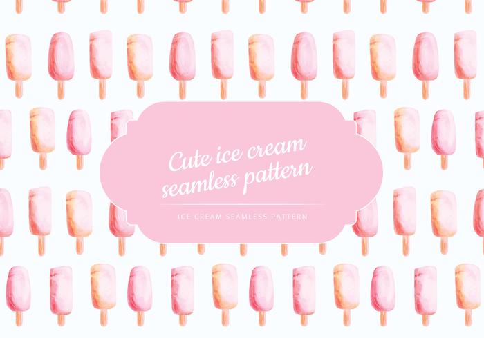 Vector Hand Drawn Ice Cream Pattern Vector Hand Drawn Ice Cream Pattern