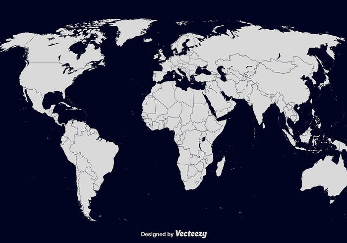 Mapa del mundo del vector