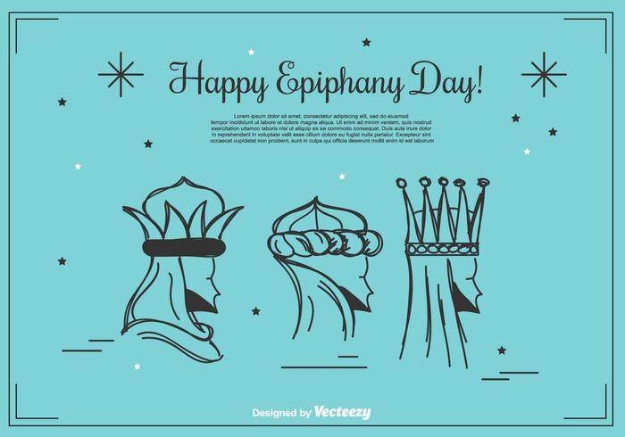 Happy Epiphany Day Background vector