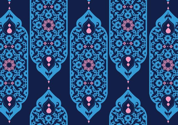 Islamic Ornaments Dark Blue Vector Islamic Ornaments Dark Blue Vector