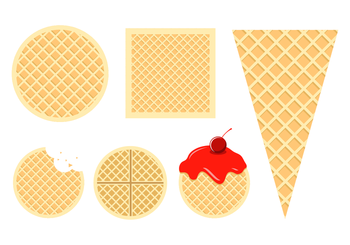Delicious Waffles Vectors