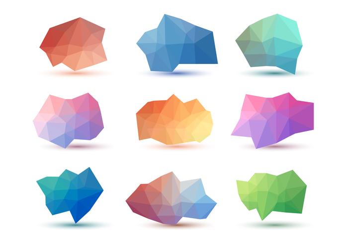 Free Abstract Low Poly Vector Collections